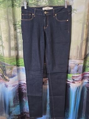 Abercrombie & Fitch Dark Indigo Jeans with Contrast Stitching